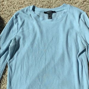 Forever 21 Blue Long Sleeve Top
